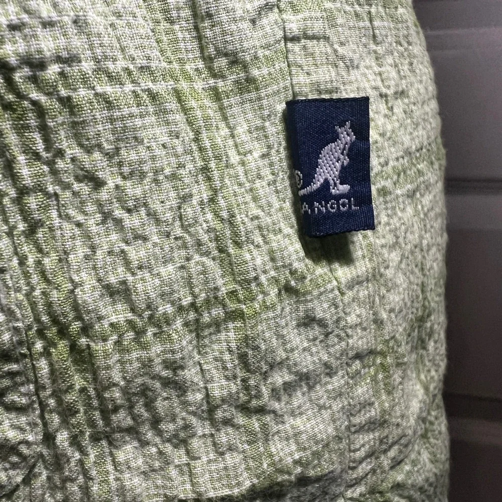 Kangol Sport Jinbei Kimono Lounge Set in Lime Green, Japanese Youth Size 150